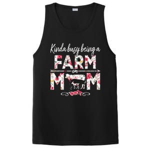 Kinda Busy Being A Farm Mom Funny Farm Mom Mother's Day PosiCharge Competitor Tank