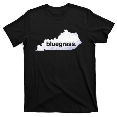 Kentucky Bluegrass Bluegrass Map Of Kentucky T-Shirt