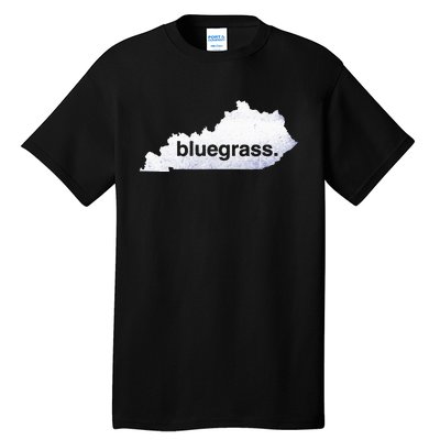 Kentucky Bluegrass Bluegrass Map Of Kentucky Tall T-Shirt