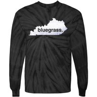 Kentucky Bluegrass Bluegrass Map Of Kentucky Tie-Dye Long Sleeve Shirt