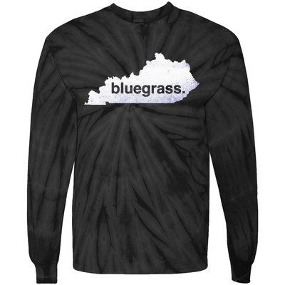 Kentucky Bluegrass Bluegrass Map Of Kentucky Tie-Dye Long Sleeve Shirt