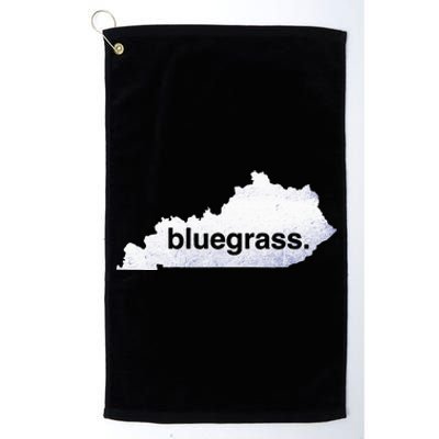 Kentucky Bluegrass Bluegrass Map Of Kentucky Platinum Collection Golf Towel