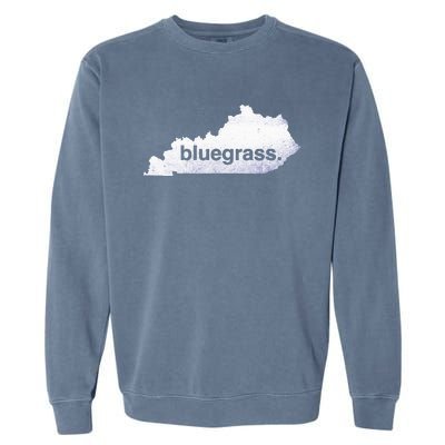 Kentucky Bluegrass Bluegrass Map Of Kentucky Garment-Dyed Sweatshirt