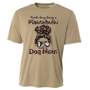 Kinda Busy Being A Plantaholic And A Dog Mom Plant Lover Cooling Performance Crew T-Shirt