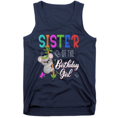 Koala Bear Birthday Sister Of The Birthday Koalas Bday Tank Top