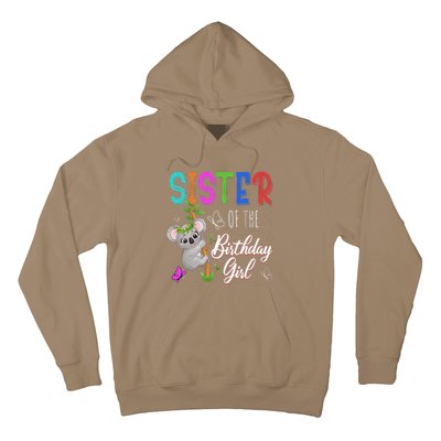 Koala Bear Birthday Sister Of The Birthday Koalas Bday Hoodie