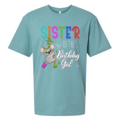 Koala Bear Birthday Sister Of The Birthday Koalas Bday Sueded Cloud Jersey T-Shirt