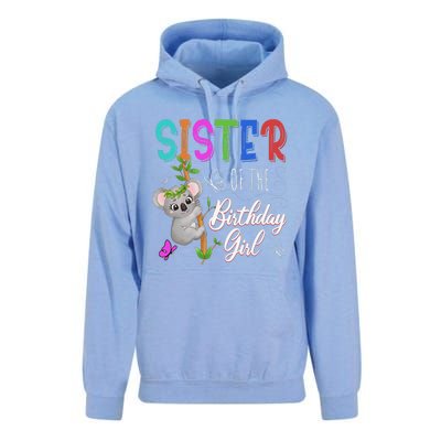 Koala Bear Birthday Sister Of The Birthday Koalas Bday Unisex Surf Hoodie