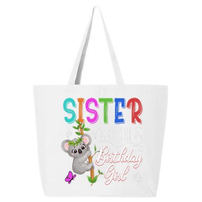 Koala Bear Birthday Sister Of The Birthday Koalas Bday 25L Jumbo Tote