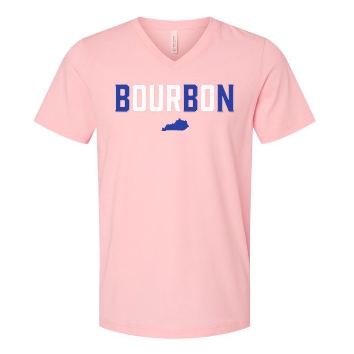 Kentucky Bourbon Bbn V-Neck T-Shirt