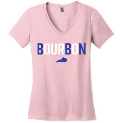 Kentucky Bourbon Bbn Women's V-Neck T-Shirt