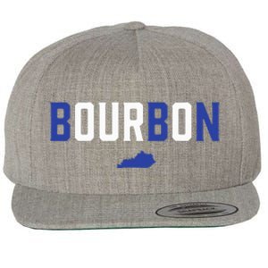 Kentucky Bourbon Bbn Wool Snapback Cap