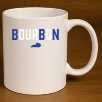Kentucky Bourbon Bbn 11oz C Handle Ceramic Mug