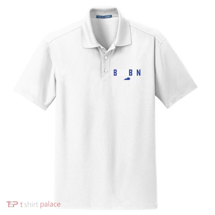 Kentucky Bourbon Bbn Dry Zone Grid Polo