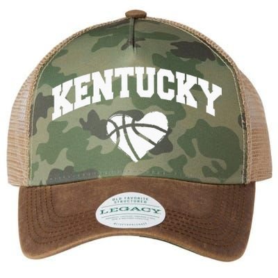 Kentucky Blue Basketball Heart Design Legacy Tie Dye Trucker Hat