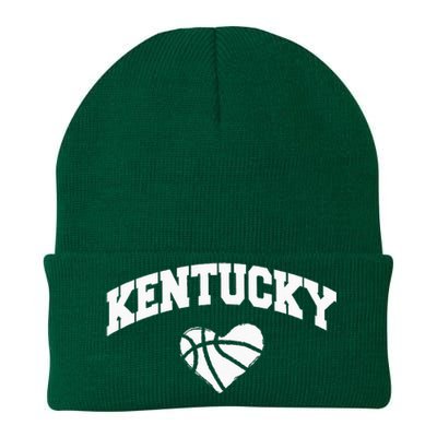 Kentucky Blue Basketball Heart Design Knit Cap Winter Beanie