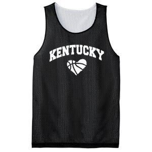 Kentucky Blue Basketball Heart Design Mesh Reversible Basketball Jersey Tank