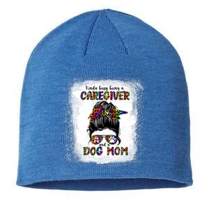 Kinda Busy Being A Caregiver And A Dog Mom Mother's Day Gift Sustainable Beanie