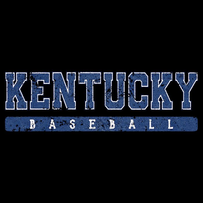 Kentucky Baseball Blue Vintage Text Bag