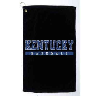 Kentucky Baseball Blue Vintage Text Golf Towel