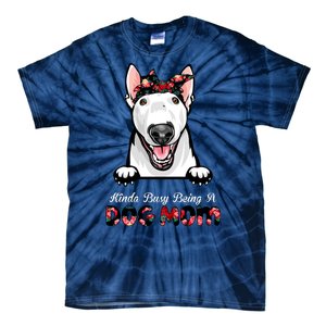 Kinda Busy Being A Dog Mom Floral Tie-Dye T-Shirt