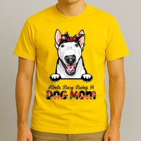 Kinda Busy Being A Dog Mom Floral T-Shirt