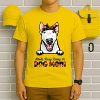 Kinda Busy Being A Dog Mom Floral T-Shirt