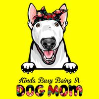 Kinda Busy Being A Dog Mom Floral T-Shirt