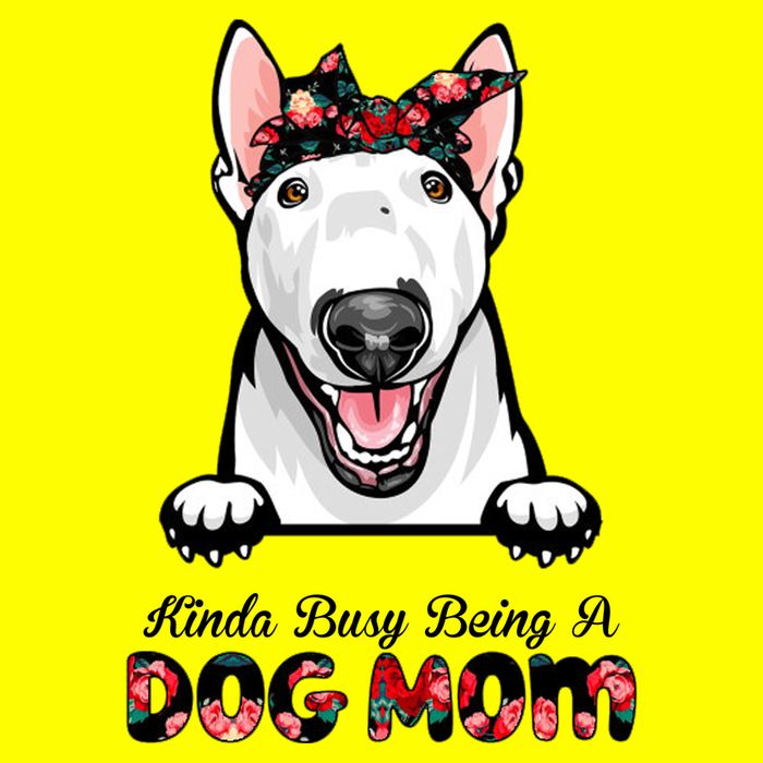Kinda Busy Being A Dog Mom Floral T-Shirt