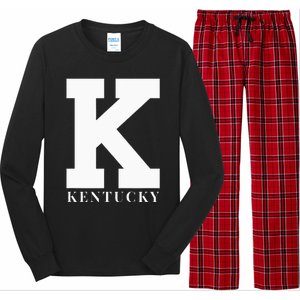 Kentucky Big Blue Basketball Football Long Sleeve Pajama Set