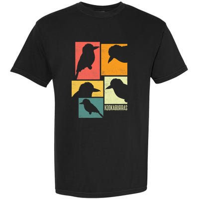 Kookaburra Birder Birdwatcher Ornithology Birds Silhouettes Garment-Dyed Heavyweight T-Shirt