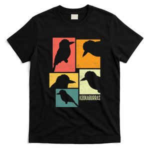 Kookaburra Birder Birdwatcher Ornithology Birds Silhouettes T-Shirt