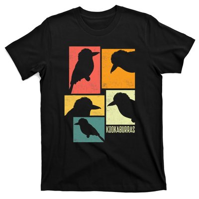 Kookaburra Birder Birdwatcher Ornithology Birds Silhouettes T-Shirt