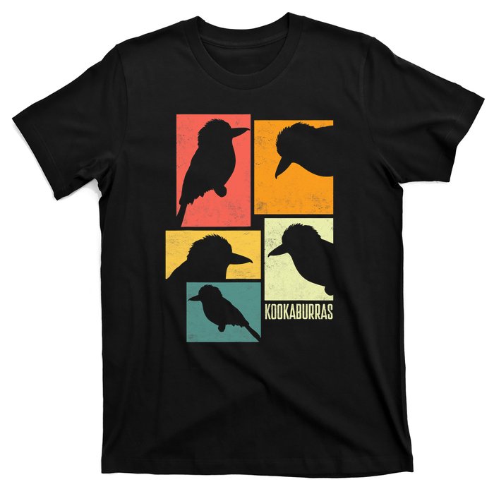 Kookaburra Birder Birdwatcher Ornithology Birds Silhouettes T-Shirt