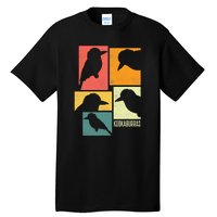 Kookaburra Birder Birdwatcher Ornithology Birds Silhouettes Tall T-Shirt