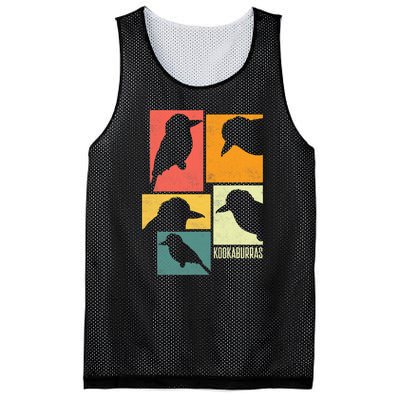 Kookaburra Birder Birdwatcher Ornithology Birds Silhouettes Mesh Reversible Basketball Jersey Tank