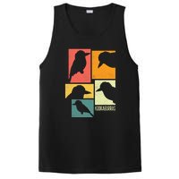 Kookaburra Birder Birdwatcher Ornithology Birds Silhouettes PosiCharge Competitor Tank