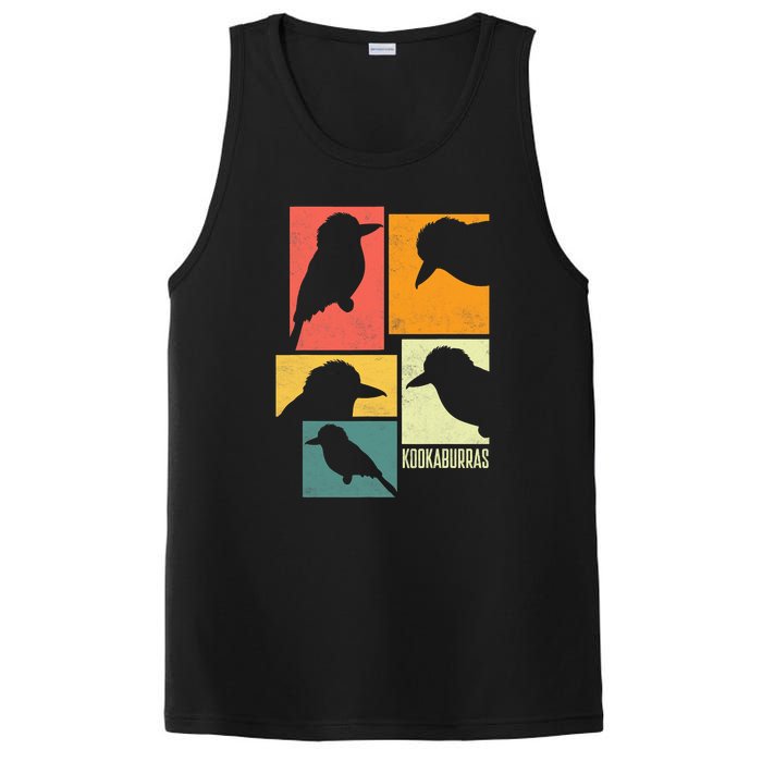 Kookaburra Birder Birdwatcher Ornithology Birds Silhouettes PosiCharge Competitor Tank