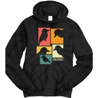 Kookaburra Birder Birdwatcher Ornithology Birds Silhouettes Tie Dye Hoodie