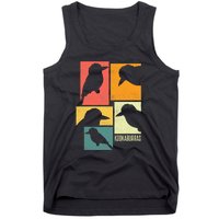 Kookaburra Birder Birdwatcher Ornithology Birds Silhouettes Tank Top