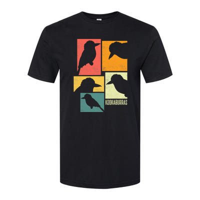 Kookaburra Birder Birdwatcher Ornithology Birds Silhouettes Softstyle CVC T-Shirt