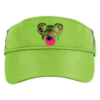 Koala Bear Blowing Bubblegum Adult Drive Performance Visor