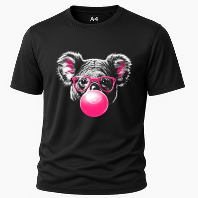 Koala Bear Blowing Bubblegum Performance Shirt