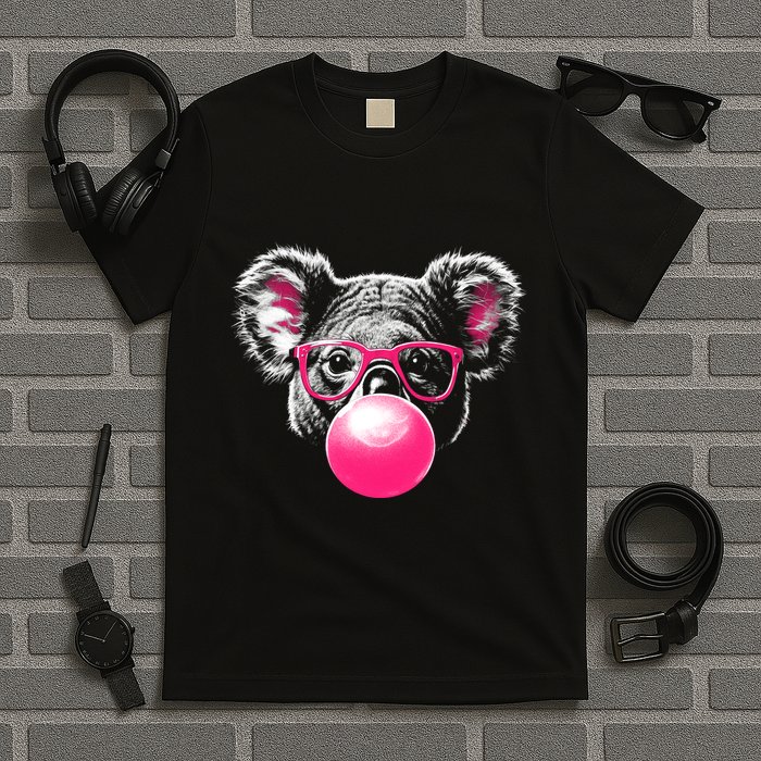 Koala Bear Blowing Bubblegum T-Shirt