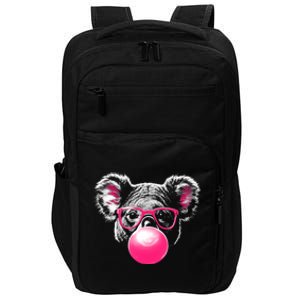 Koala Bear Blowing Bubblegum Impact Tech Backpack