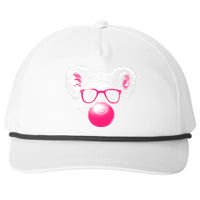 Koala Bear Blowing Bubblegum Snapback Five-Panel Rope Hat