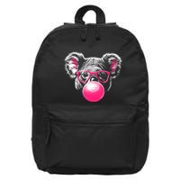 Koala Bear Blowing Bubblegum 16 in Basic Backpack