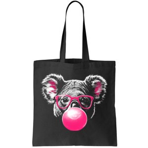 Koala Bear Blowing Bubblegum Tote Bag