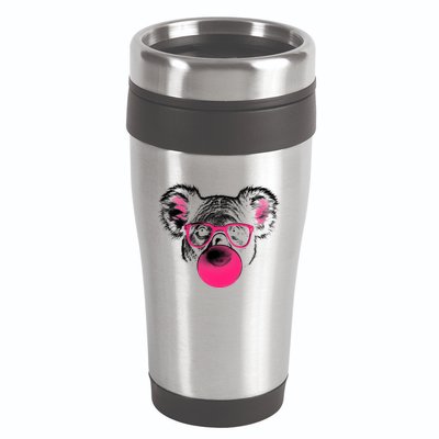 Koala Bear Blowing Bubblegum 16oz Travel Tumbler