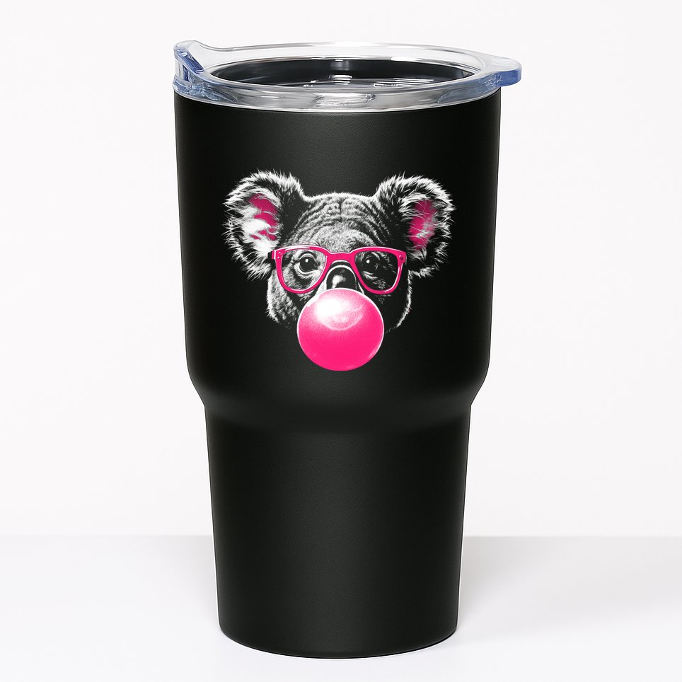 Koala Bear Blowing Bubblegum Tumbler